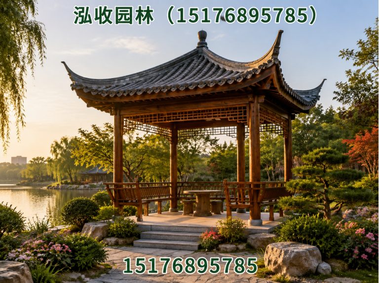 克拉玛依防腐木凉亭展示图